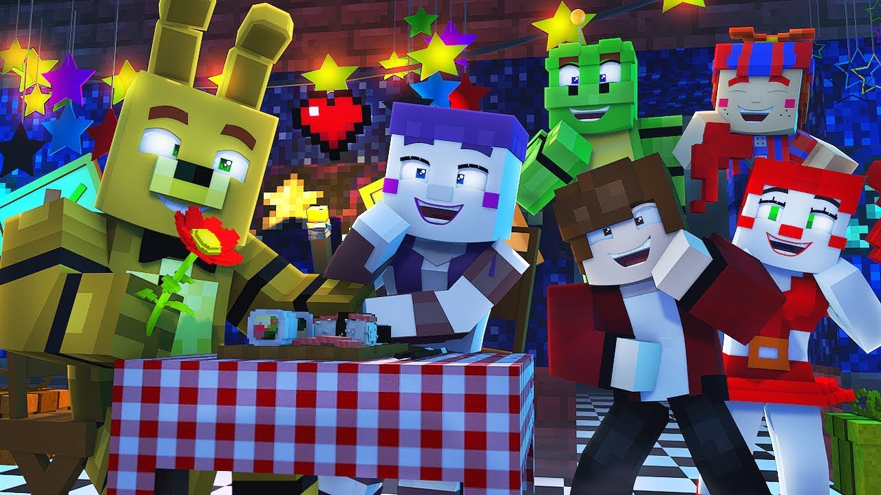 Minecraft FNAF 6 Pizzeria Simulator - BALLORA'S VALENTINES DATE! (Minecraft Roleplay)