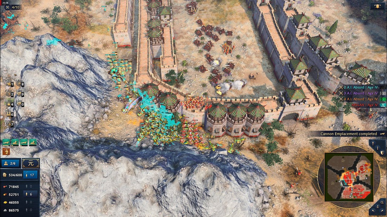Crazy 1v3 Strategy – Zhu Xi’s Legacy Crushes 3 Monster Civs –  Age Of Empires 4
