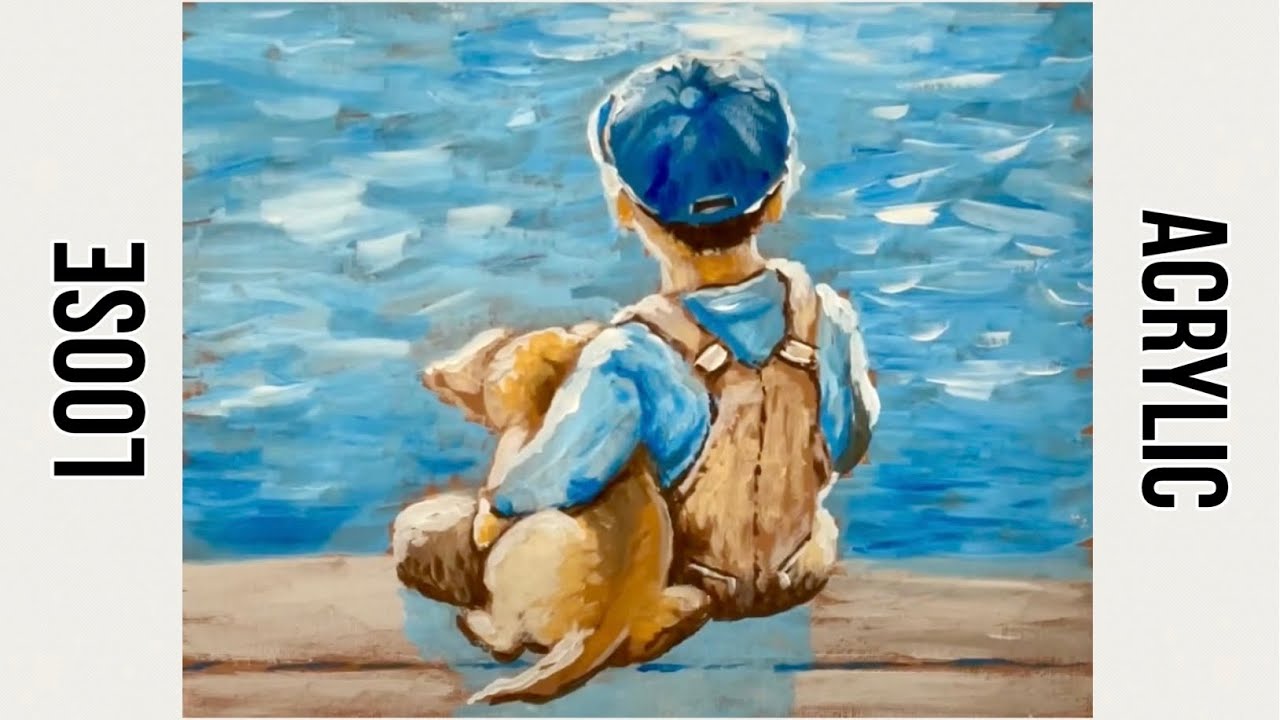 How to paint loose with FREE traceable and step by step instructions #painting