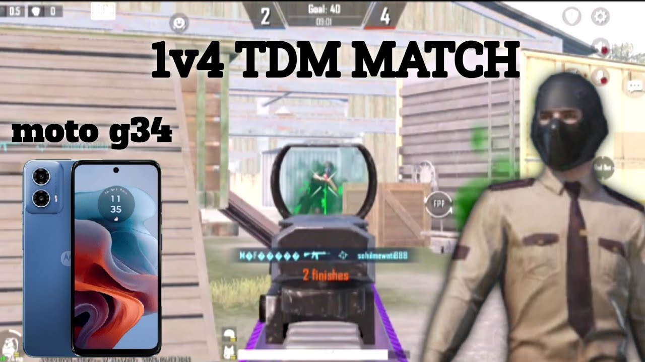40fps 1v4 TDM MATCH M416 OP GEMPLAY ☠️