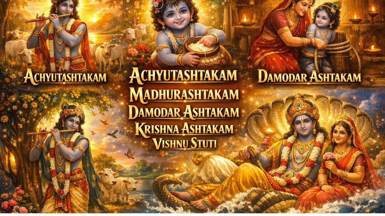 Superhit Sanskrit Bhajan Collection 2026 | Achyutashtakam | Madhurashtakam | Damodar Ashtakam |