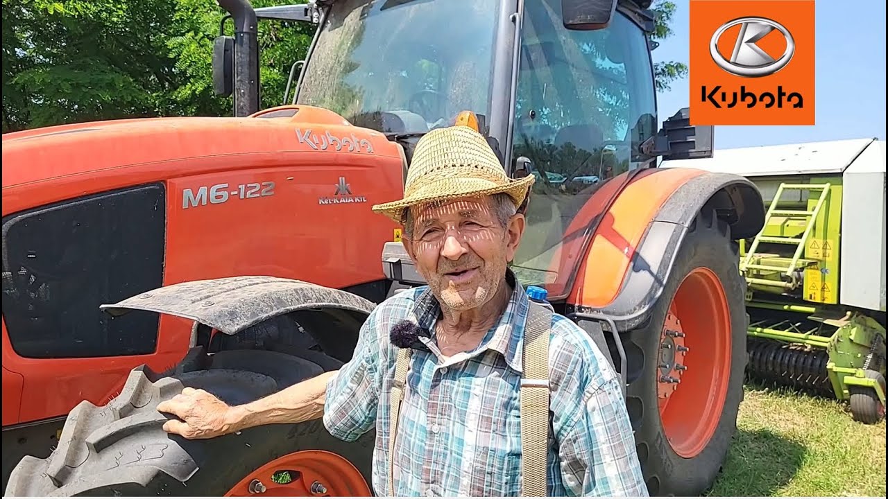 Kubota M6-122 traktor a 80 éves biogazda szemével
