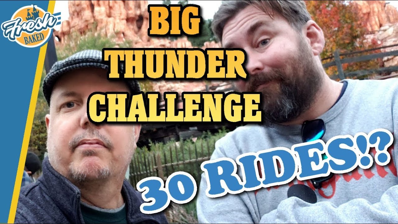 Big Thunder Mountain every seat challenge | 30 rides in one day with Adam the Woo!