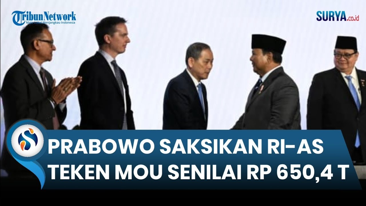 SESI BUKA PUASA PRABOWORI-AS Teken MOU Senilai Rp 650,4 Triliun