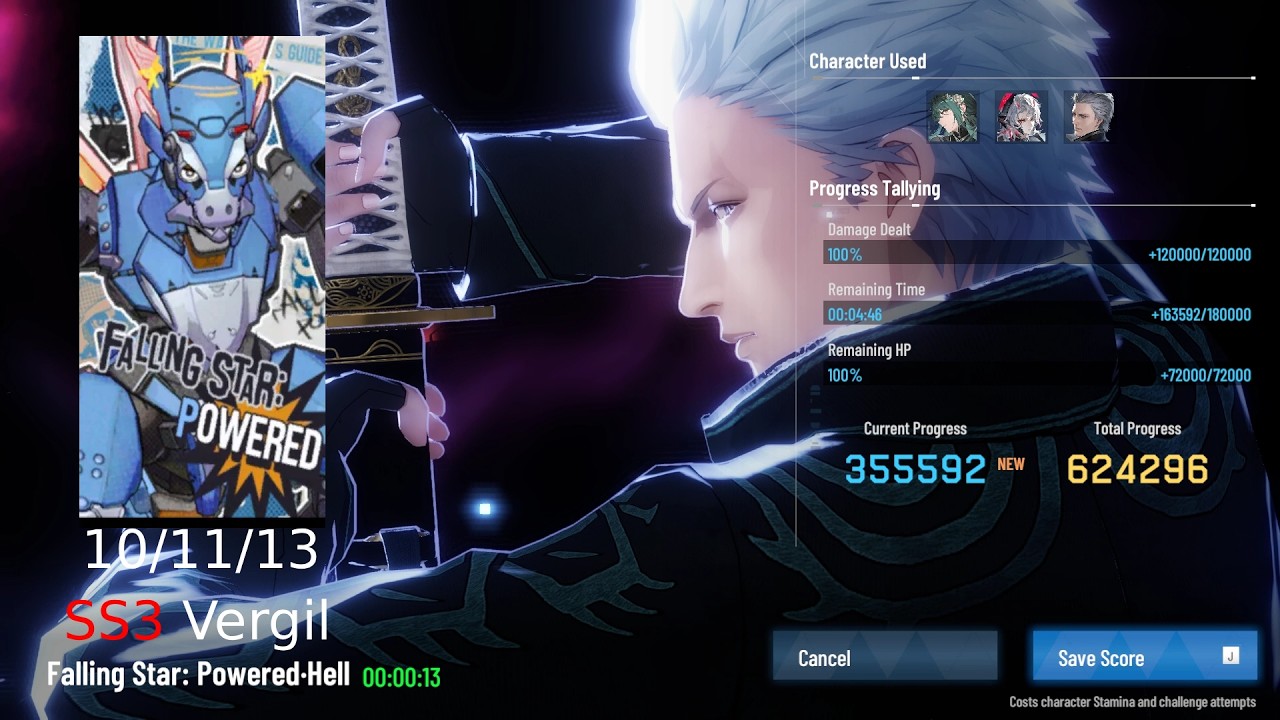 PGR Global | SS3 Vergil 624.296 10/11/13 | Falling Star: Powered EXPPC