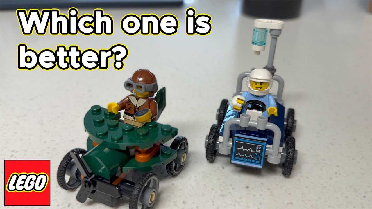 LEGO City Airplane vs. Hospital Bed Race REVIEW | 60459