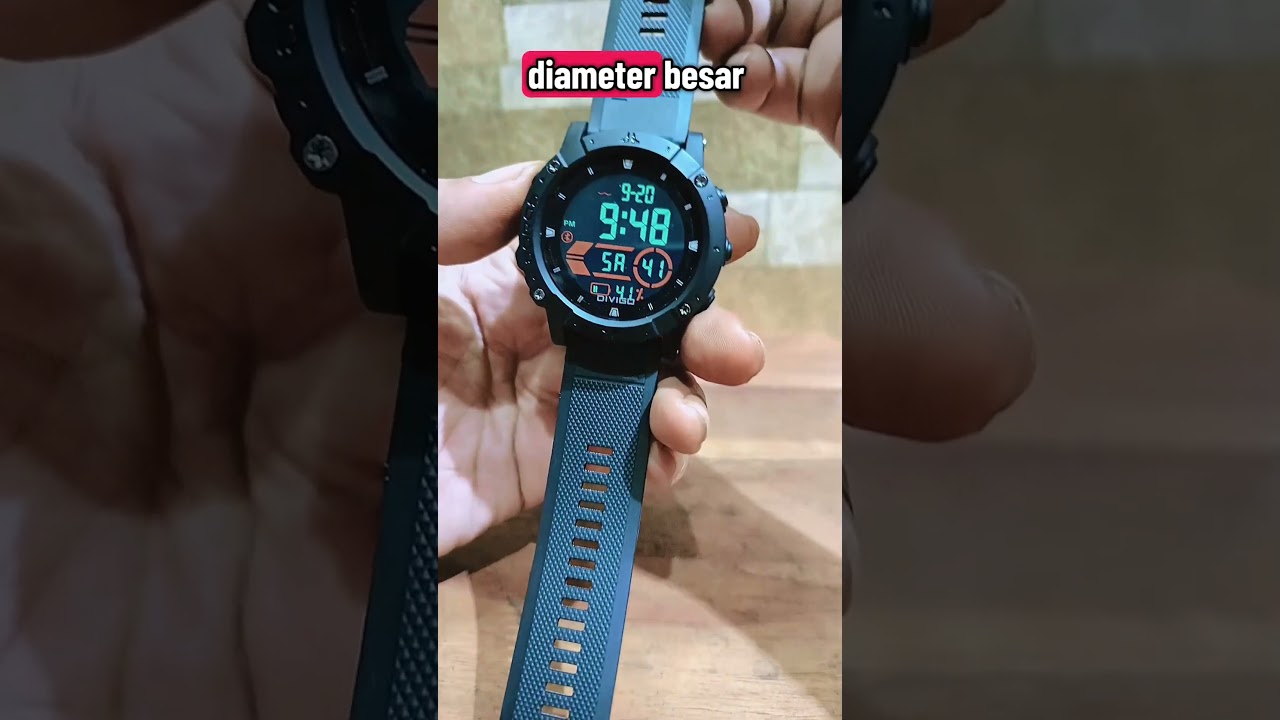 Jam Tangan Digital Pria Divigo DV-8386 Water Resistant 3ATM Strap Rubber