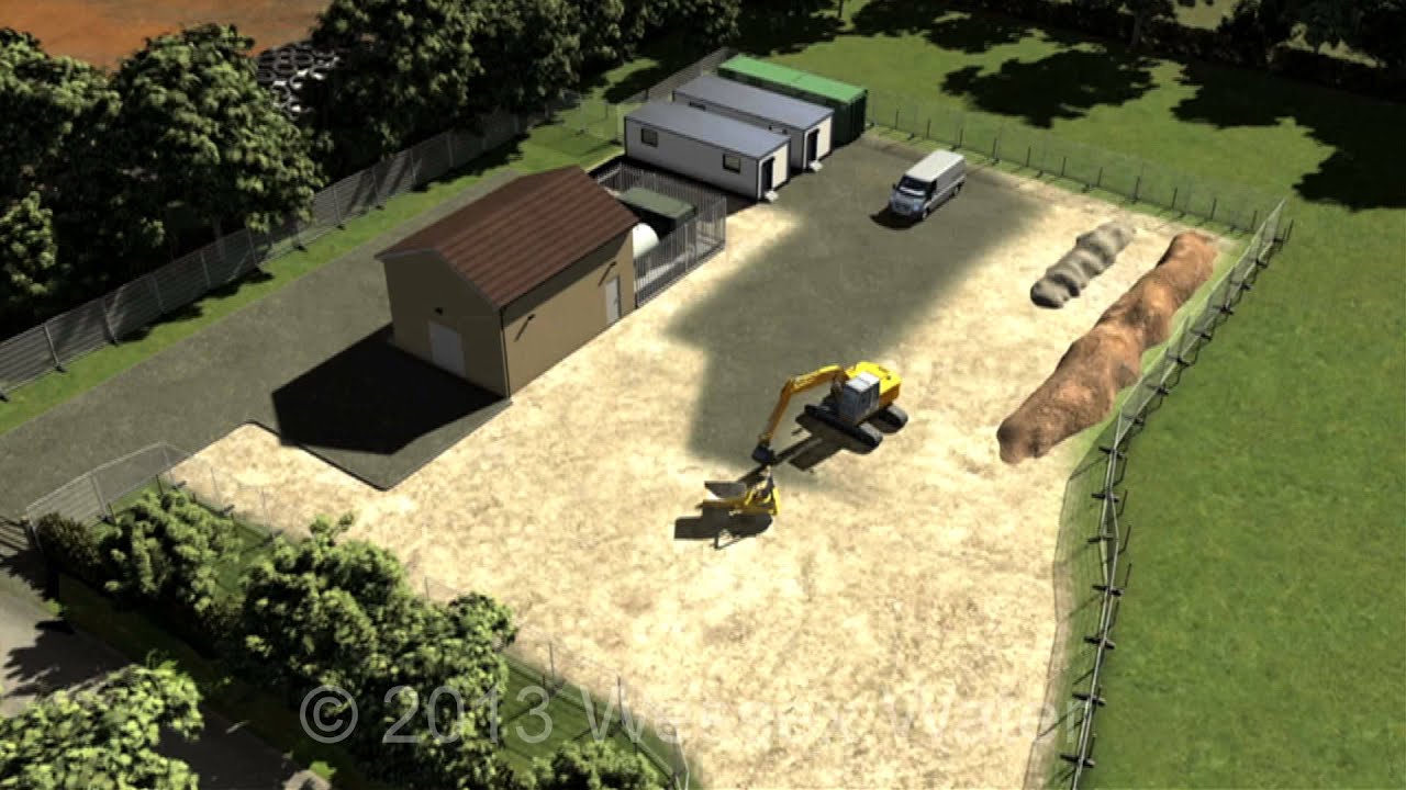 A typical small pumping station construction