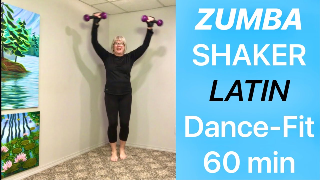 🔥💃 60-min Low-Impact DANCE-FIT Workout with Zumba Shaker Dumbbells & LATIN MUSIC 🔥💃