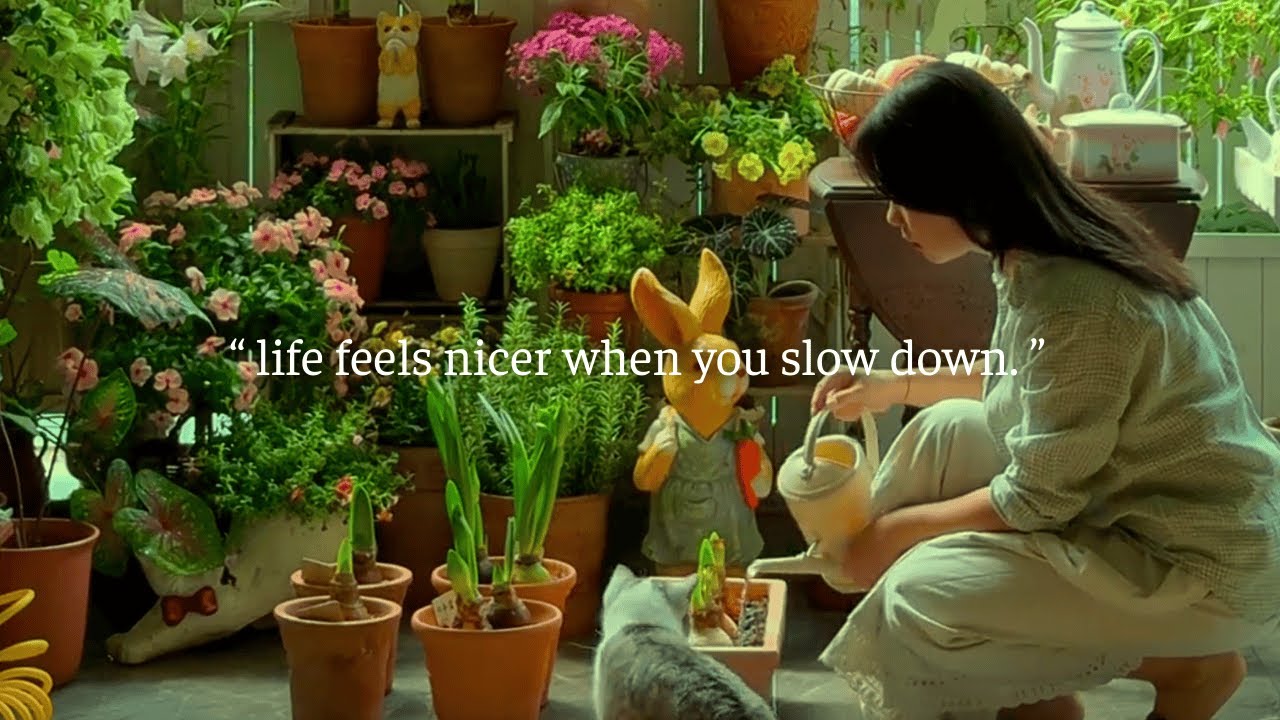 life feels nicer when you slow down...(where silence feels kind)