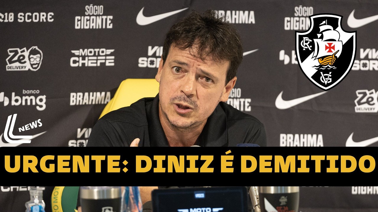URGENTE: FERNANDO DINIZ &Eacute; DEMITIDO DO VASCO DA GAMA E PEDRINHO FAZ PRONUNCIAMENTO AP&Oacute;S DERROTA