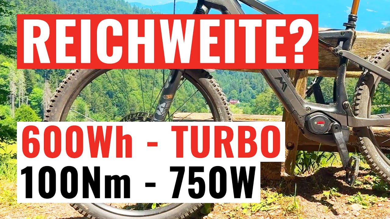 BOSCH CX Gen 5 600Wh Akku Reichweite mit 100Nm und 750W im Turbo
