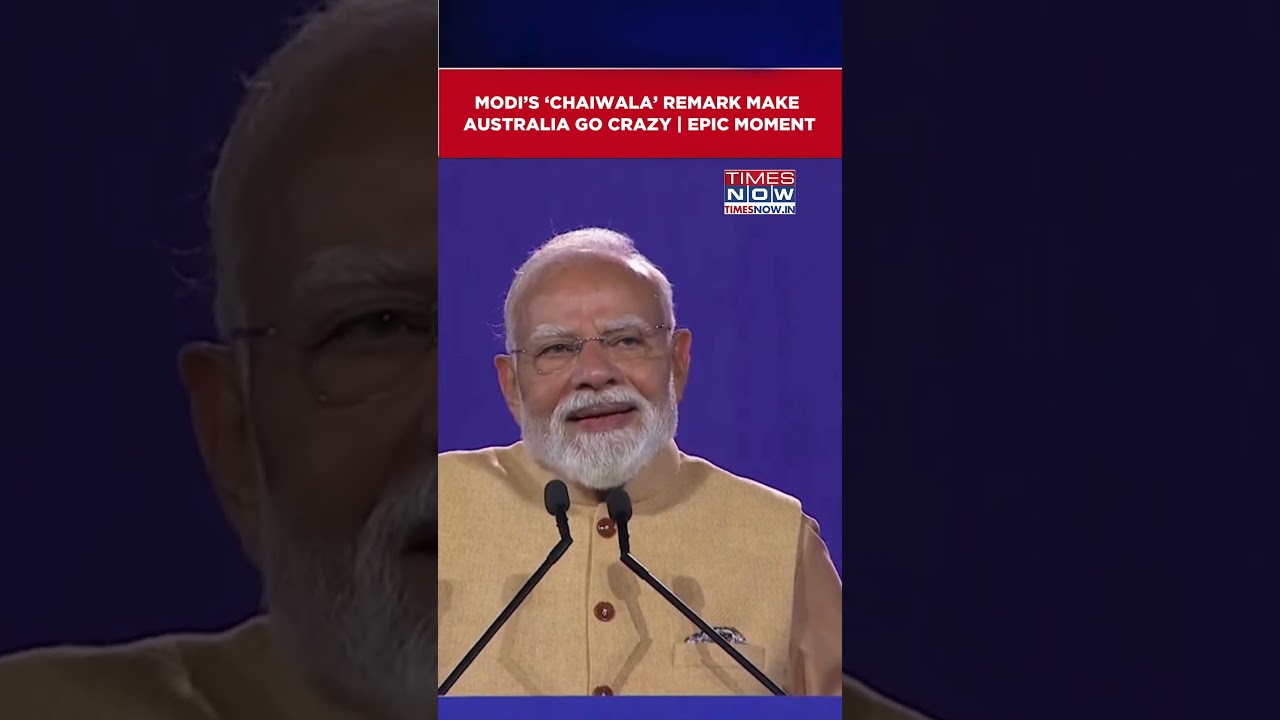 PM Narendra Modi's &lsquo;Chaiwala&rsquo; Remark Make Australia Go Crazy | Watch Video #shorts