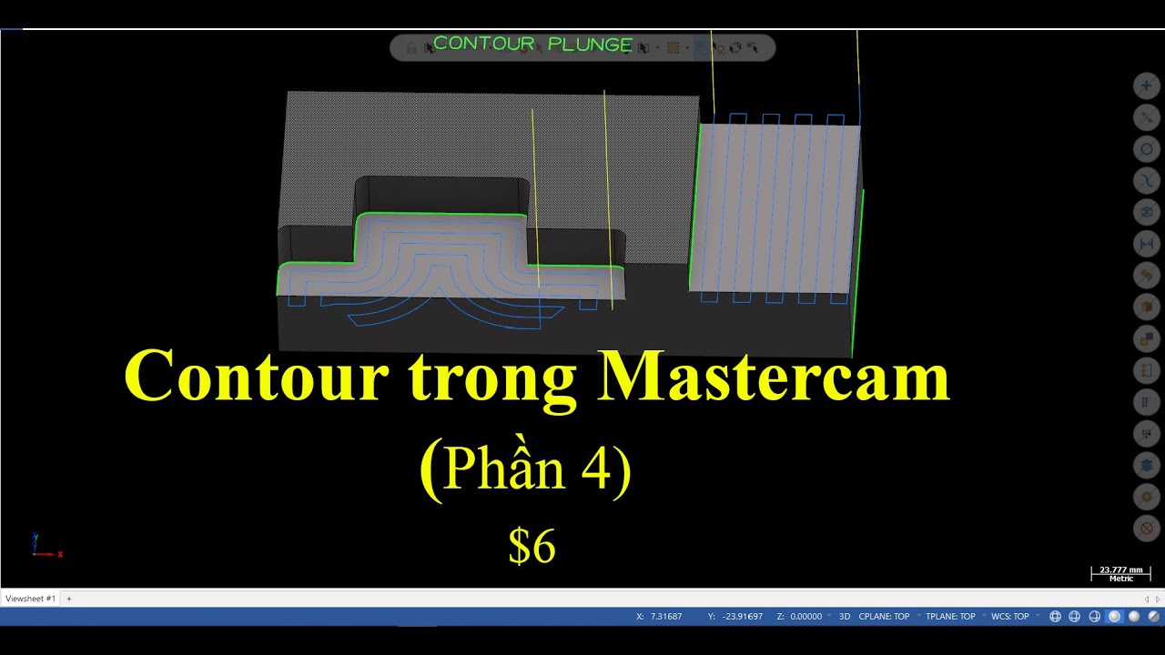 Contour Trong Mastercam (Phần 4 cực hay!)|Mạnh Hùng Mastercam