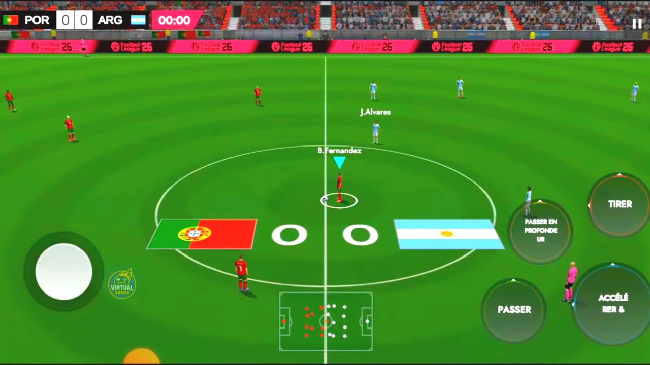 Футбольная лига 2026 | Португалия 🇵🇹 против Аргентины 🇦🇷 Обновление игрового процесса в формате F...