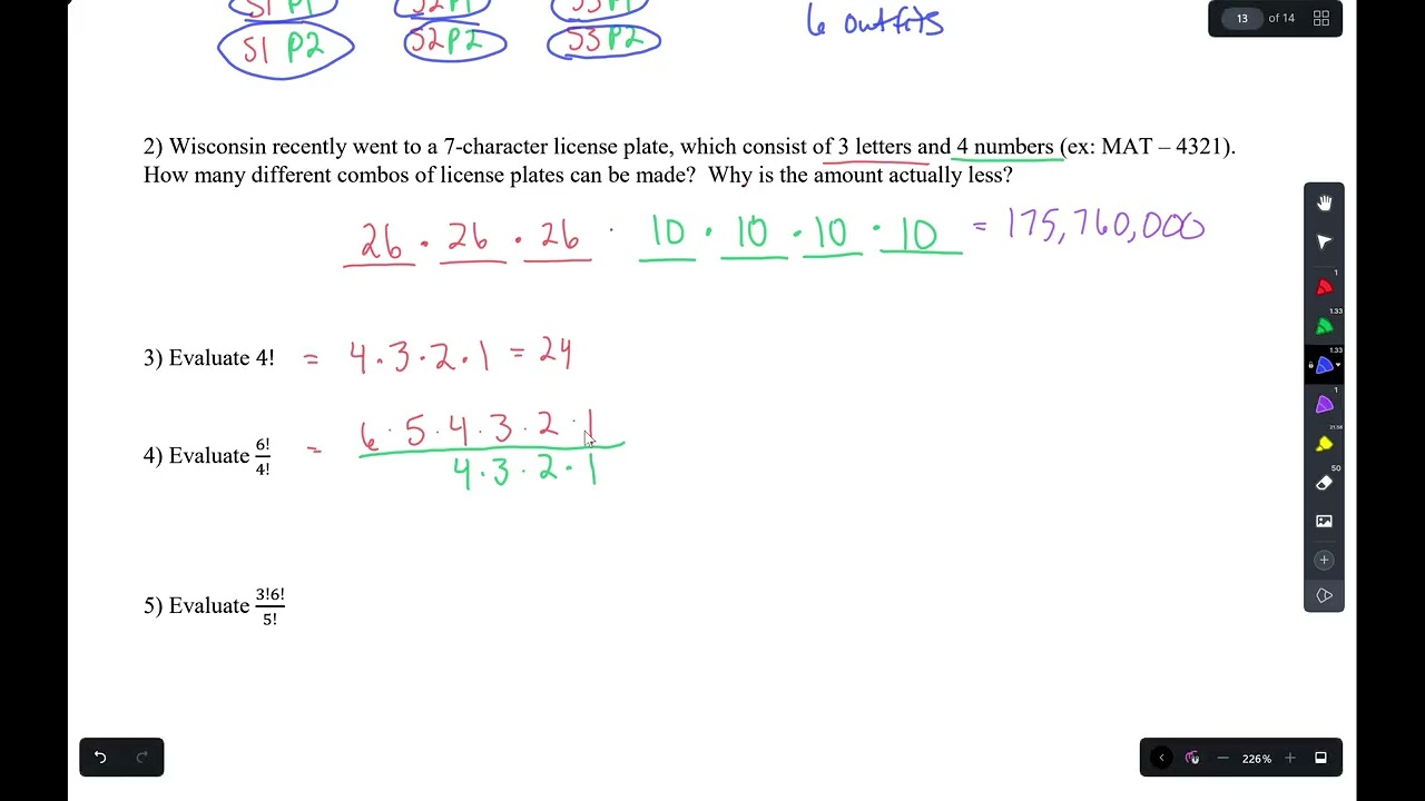 Unit6D6Tech: Combinations and Permutations