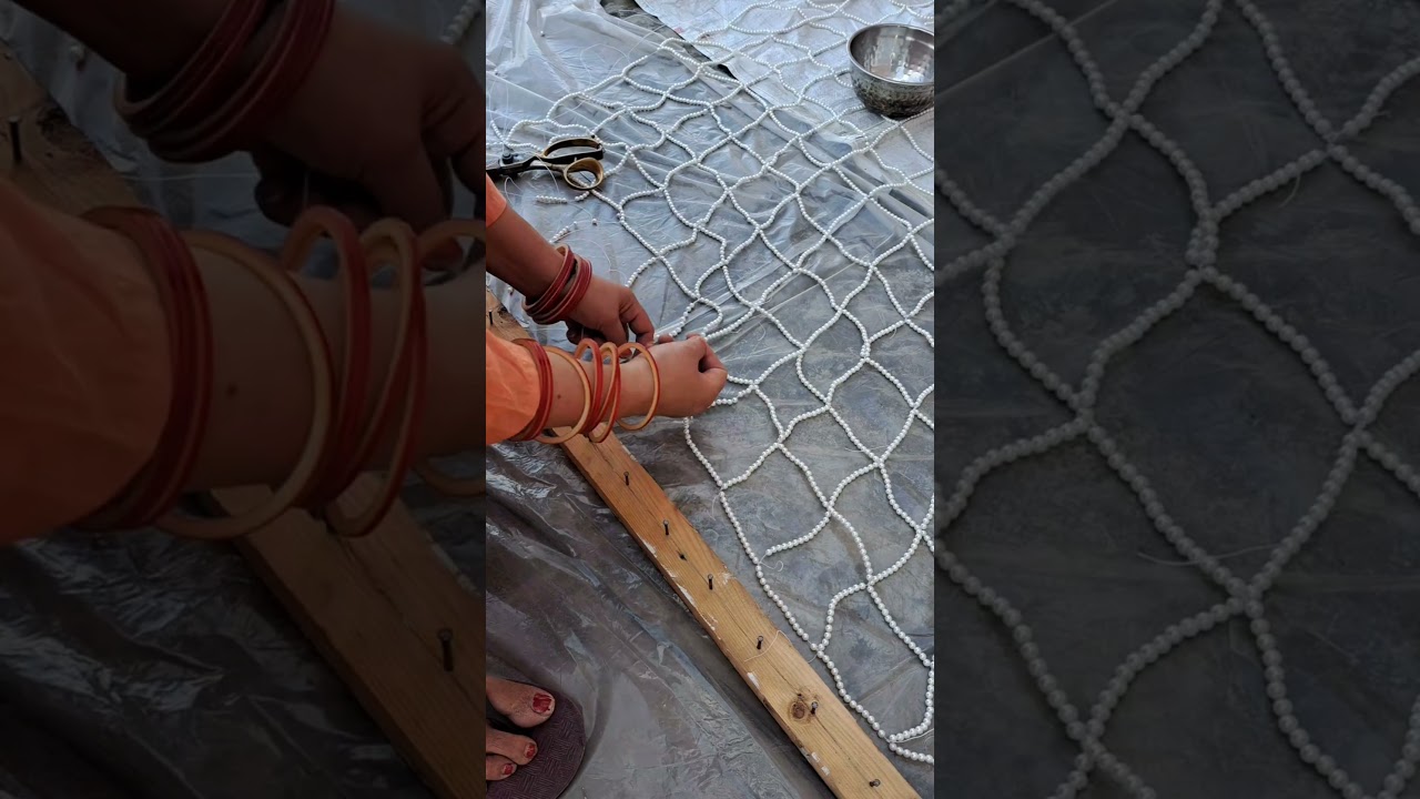 pearl dupatta making #shorts #dupptta #ytshorts