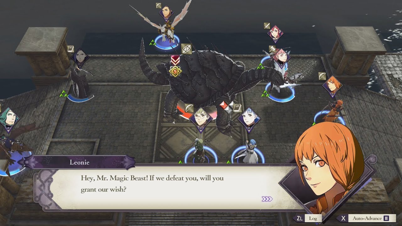 Fire Emblem: Three Houses - Leonie, Linhardt, Flayn, Seteth Vs. The Immovable Unique Dialogue