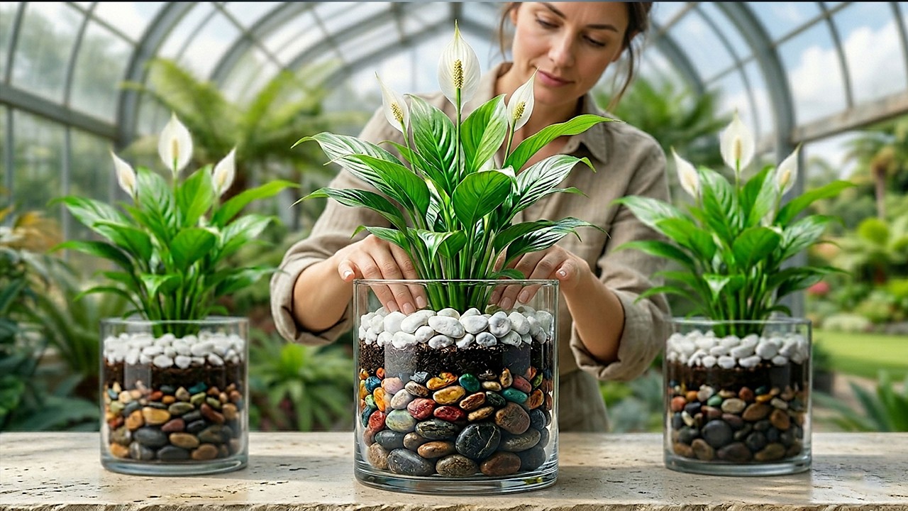 🌸Yes, you can keep your Peace Lily in just water!