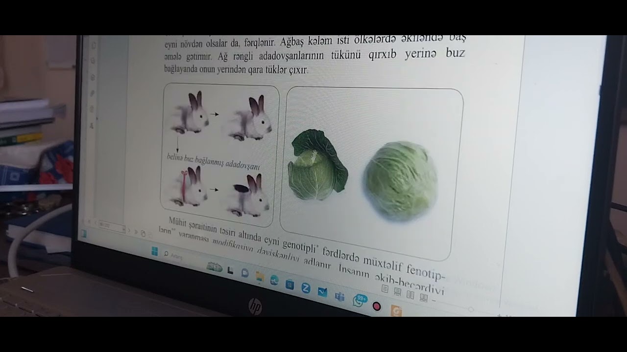 GENETİKA/Canlılarda baş verən dəyişkənliklər/ İrsi və qeyri irsi dəyişkənliklər.