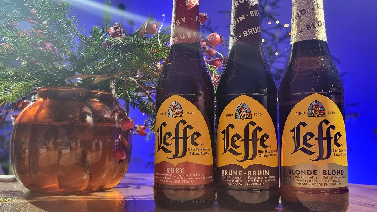 Бельгийское ПИВО Leffe Blonde, Brune и Ruby