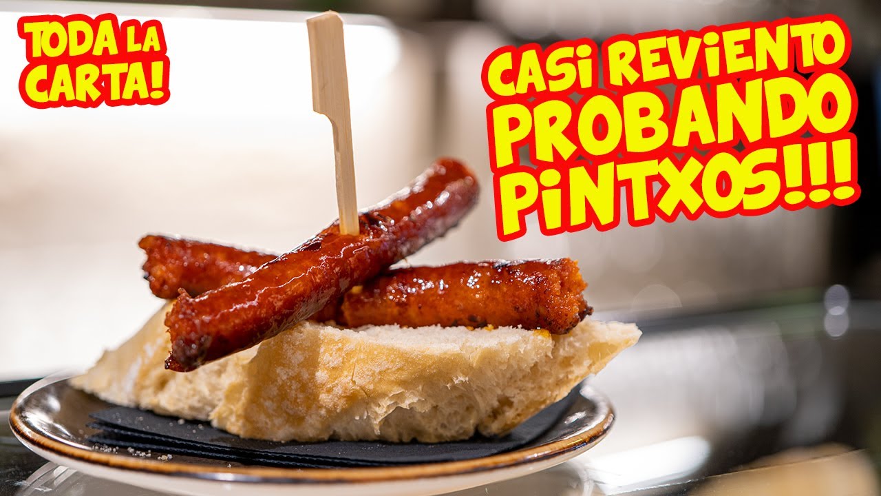 Casi REVIENTO probando PINTXOS en PAMPLONA!!! - TODA LA CARTA