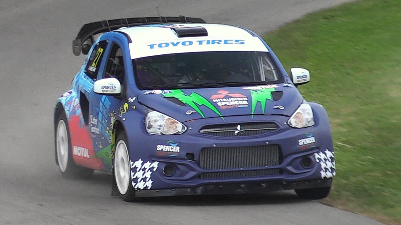 Mitsubishi Mirage RX Supercar driven FLATOUT up Goodwood Hillclimb!