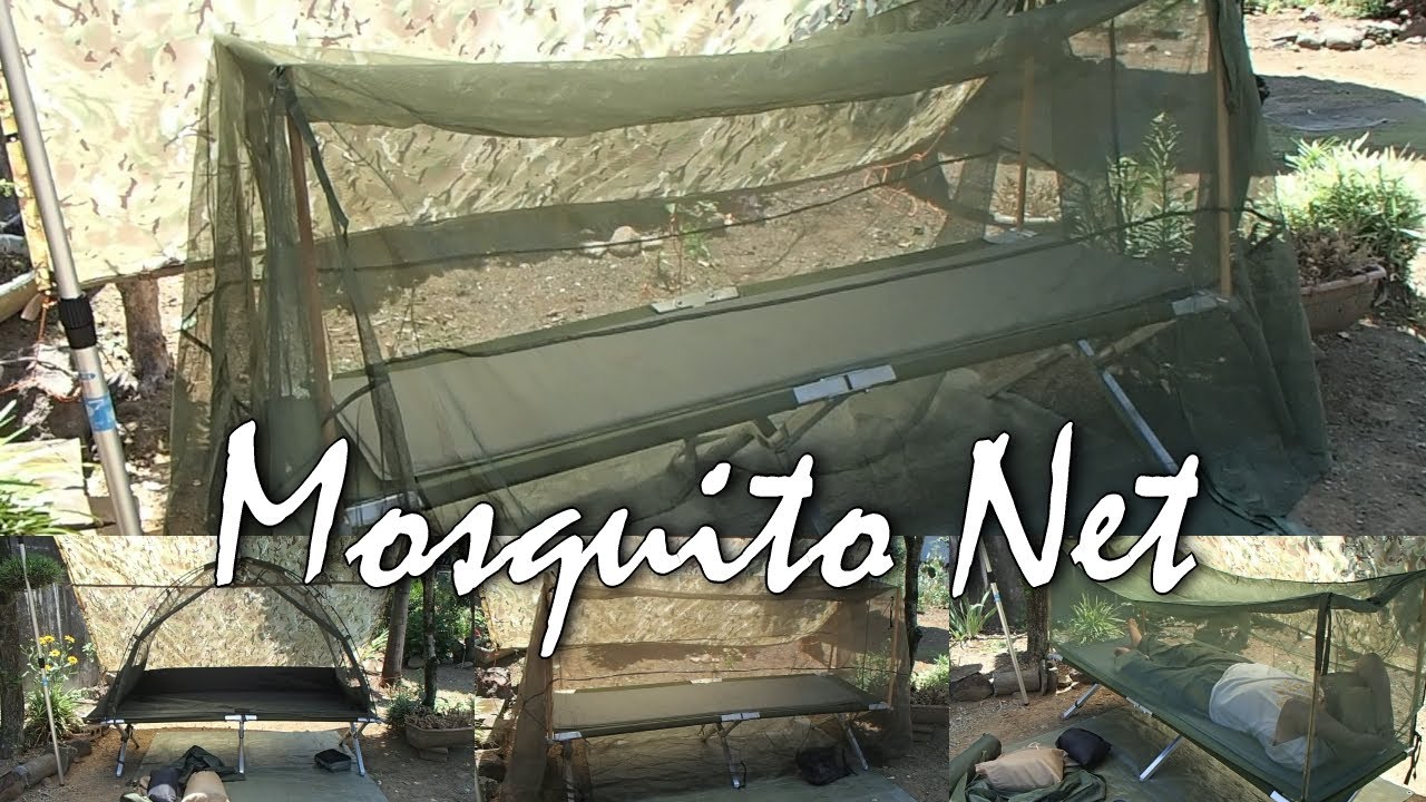 米軍コットの組み立て方と4種類の蚊帳 / GIコット / GIベッド / USGI Cot / Mosquito Net / British Army Mosquito Cot Tent