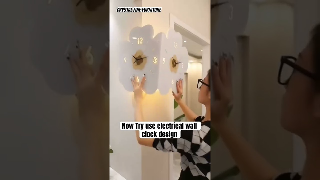 🔥 Normal wall clocks are boring 💤❌ Upgrade to electric style! ⚡🕒 Make your wall speak luxury✨