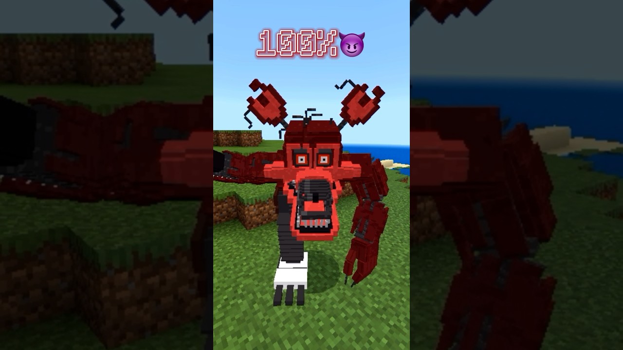 Foxy evolution!!! #minecraft #fnaf #foxy