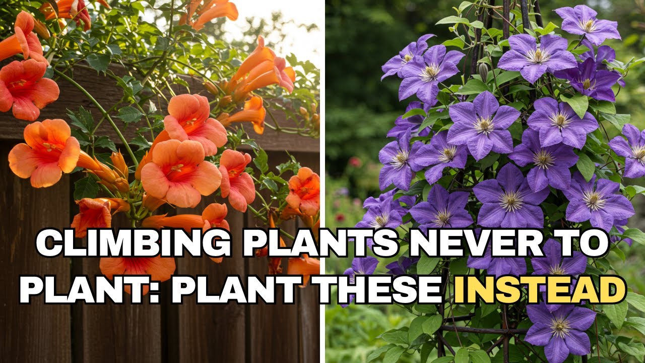 🌿 8 Beautiful but DANGEROUS Climbing Plants to Avoid (+ What to Plant Instead!) 