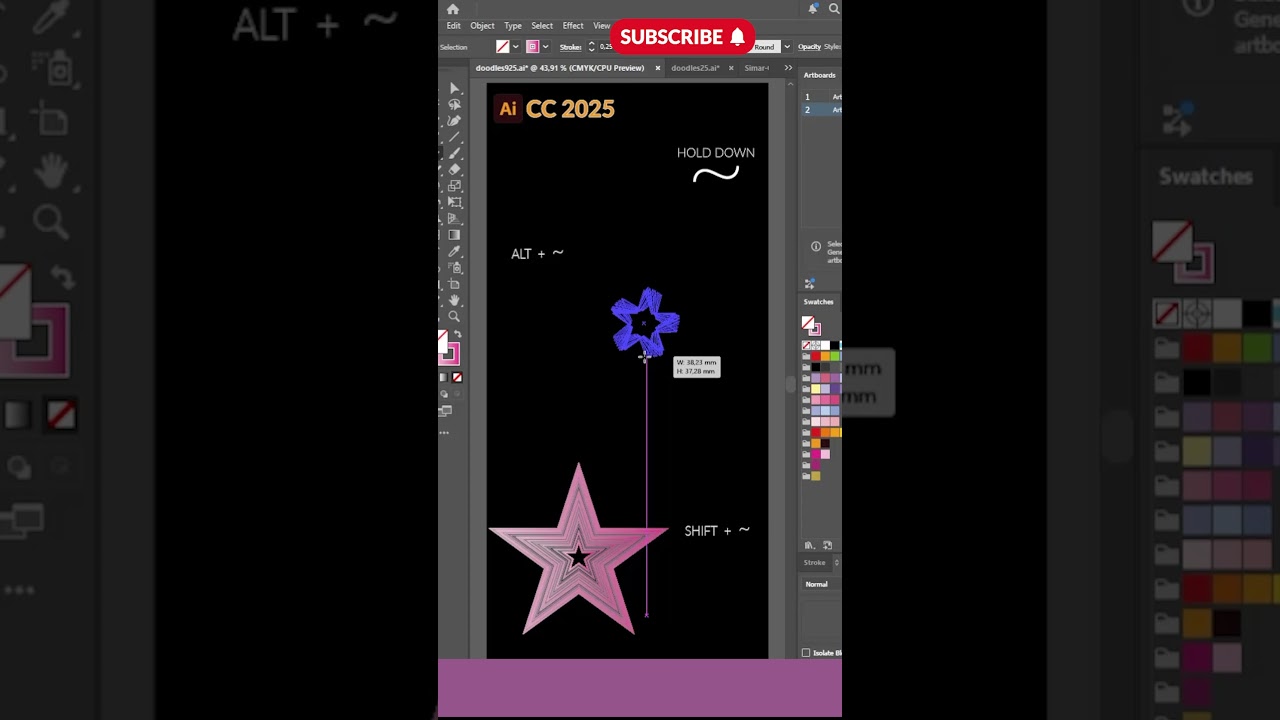 Tilde Key Illustrator 2025