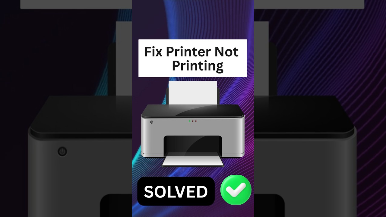 Fix Printer Not Printing in Windows (2025) #shorts