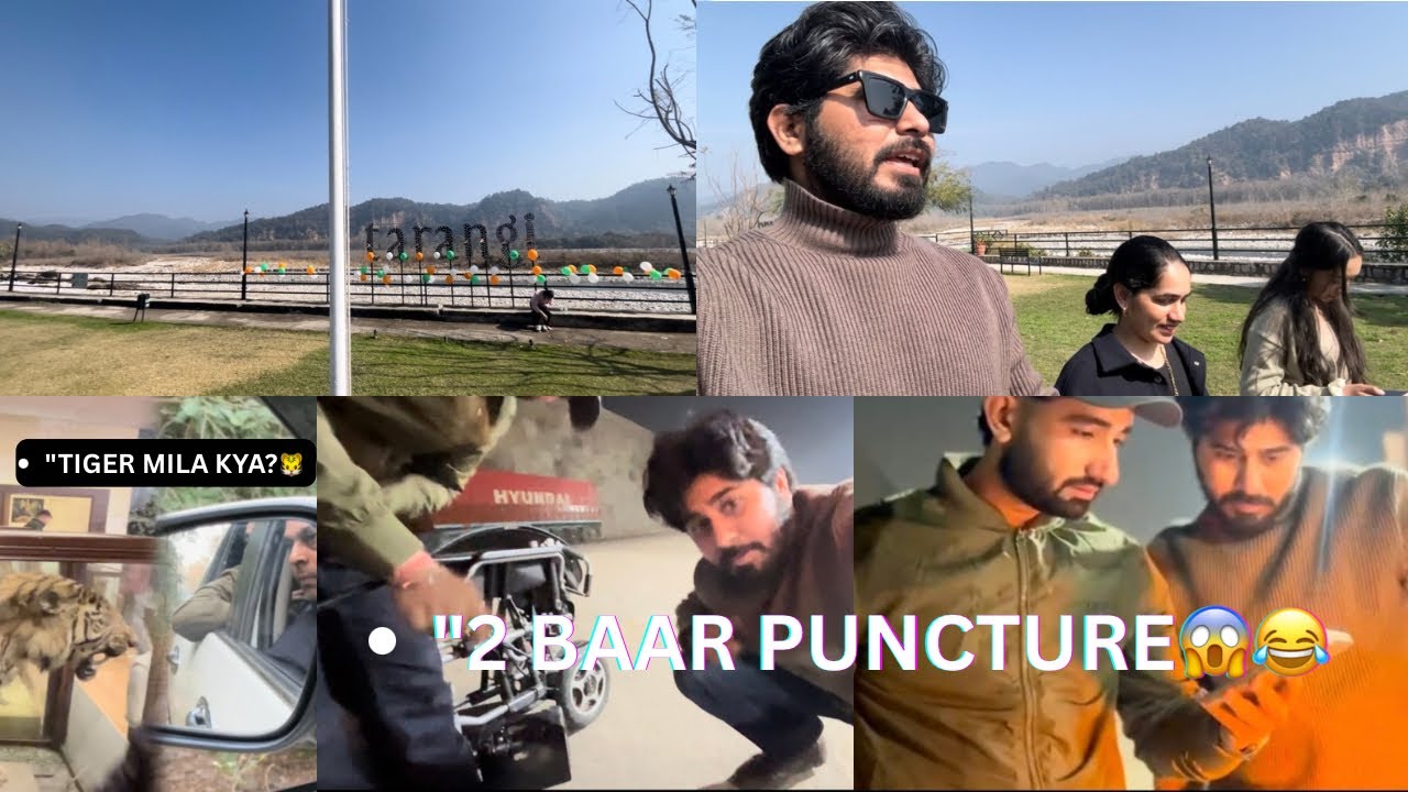“Jim Corbett Ka Last Din 😂 Tiger Ki Talash, 2 Baar Puncture Aur Full Masti | Sameer Choudhary Vlogs”