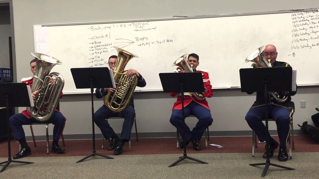 Gustav Holst: Second Suite for Military Band in F Major ~ American Tuba Quartet