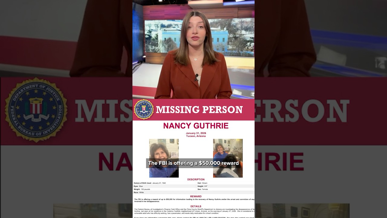 FBI offers $50K reward as search for Nancy Guthrie reaches day 5