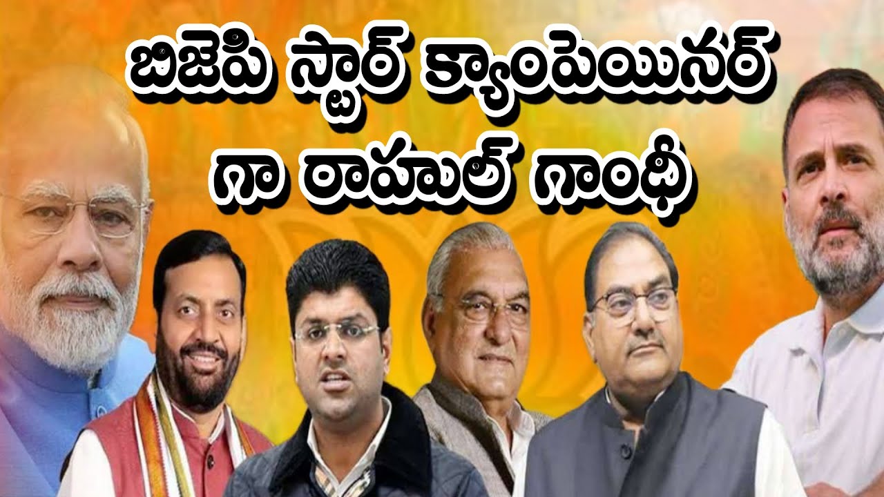 bjp Star campaigner Rahul Gandhi