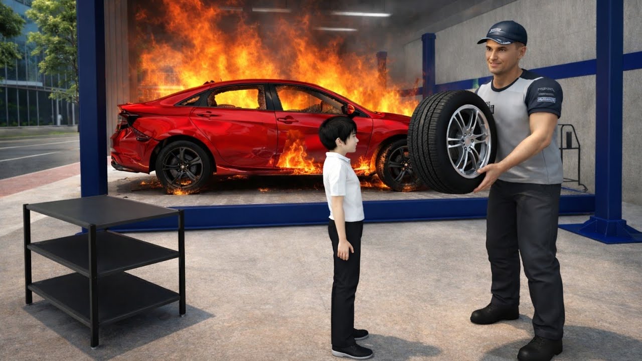 3D Driving Class Ventra Car Fire Accident Scene | Realistic Garage Repair Gameplay Android 