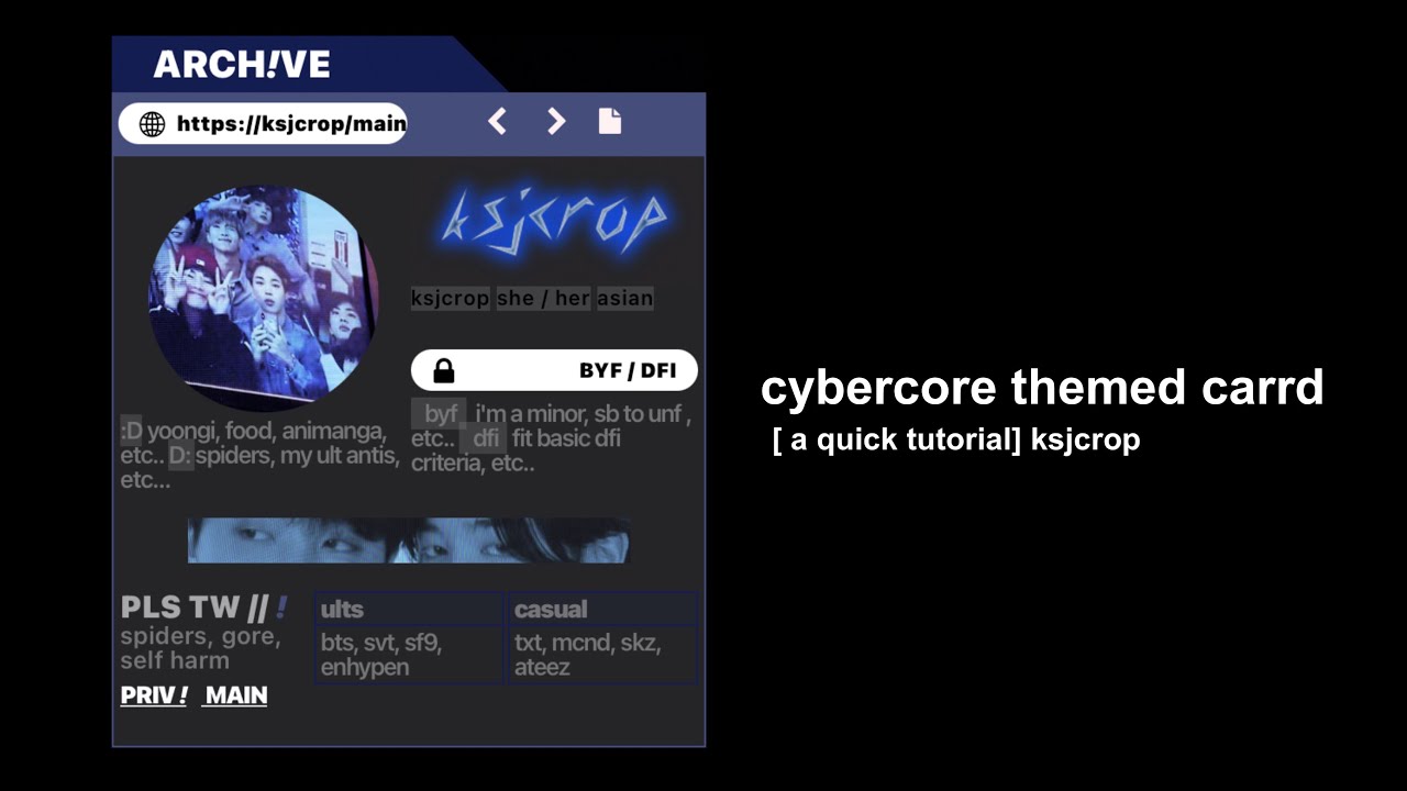 cybercore themed carrd ★ [ a quick tutorial ]