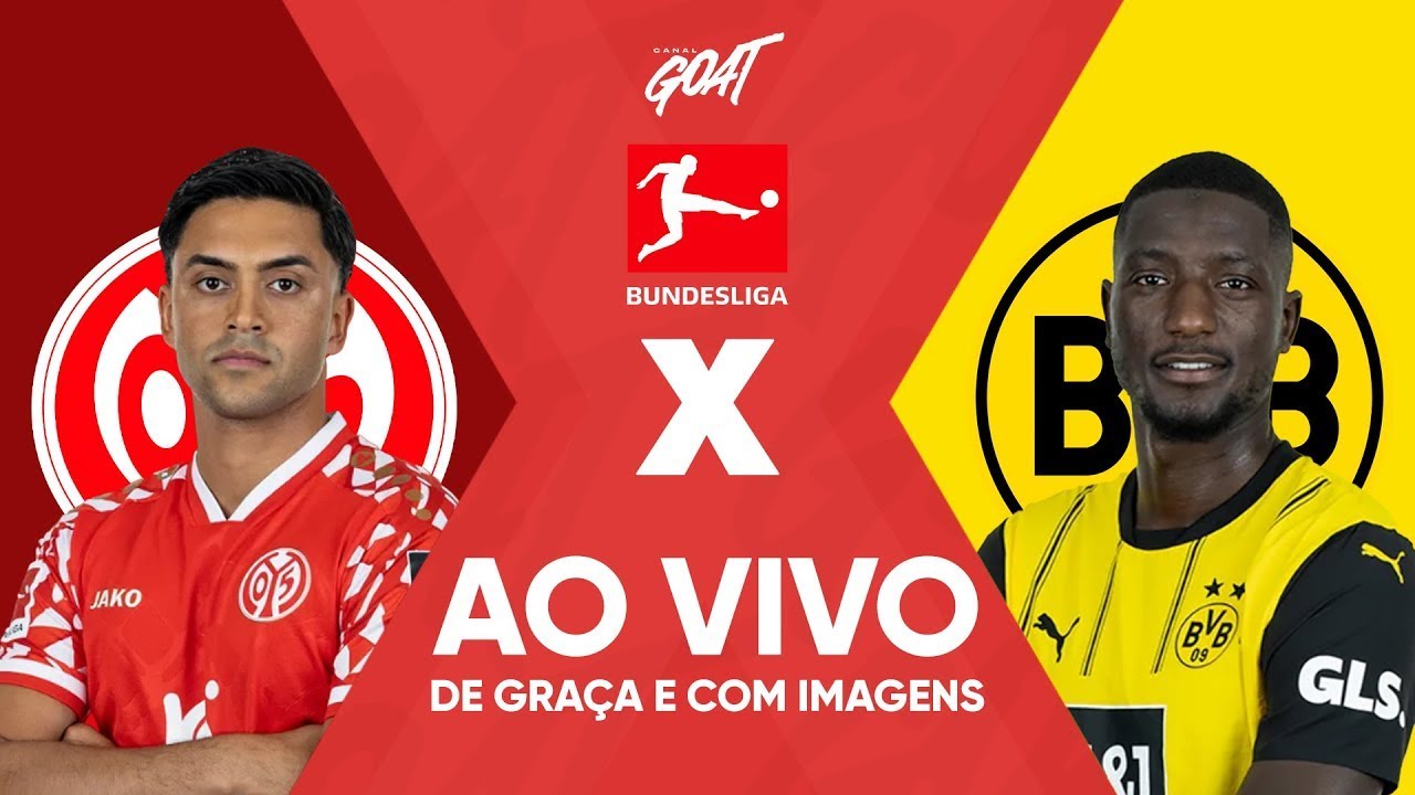 MAINZ 05 X BORUSSIA DORTMUND | BUNDESLIGA | AO VIVO E COM IMAGENS