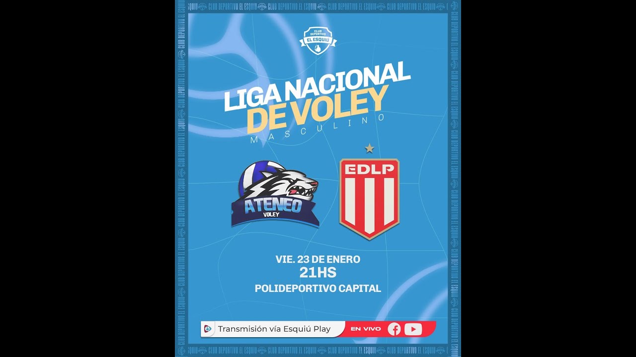 🔴 VIVO | ATENEO VOLEY vs ESTUDIANTES DE LA PLATA - Liga Nacional