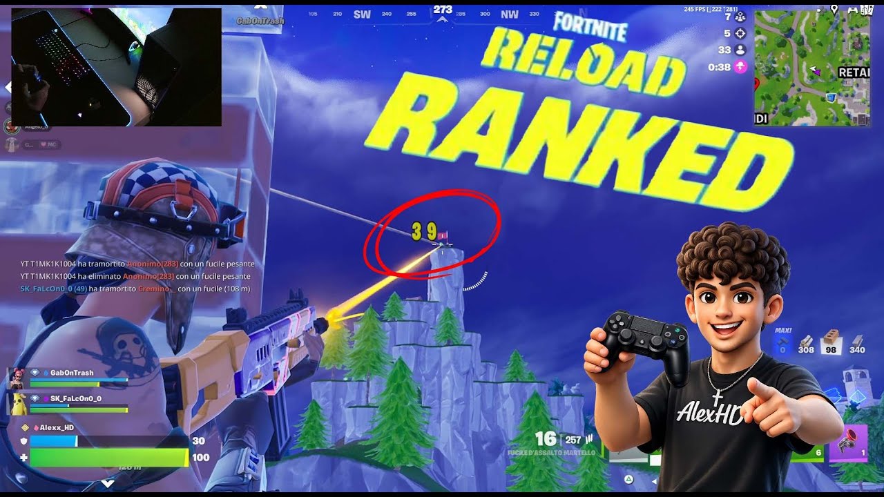 FORTNITE RELOAD RANKED: 9 KILL LAGGANDO