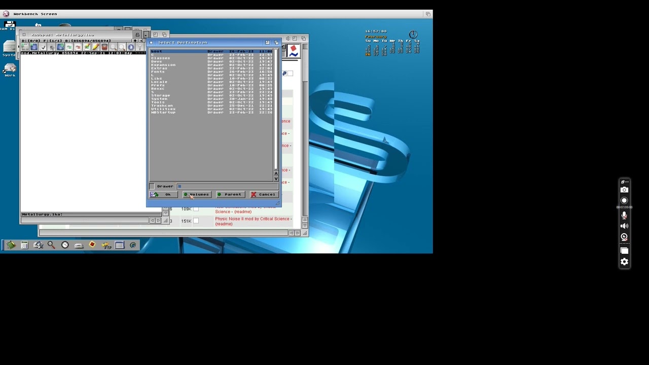 Download from Aminet using Aweb and FTP in newest Aros Vision