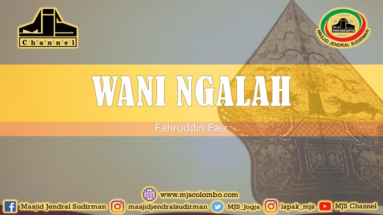 Ngaji Filsafat 409 : Wani Ngalah