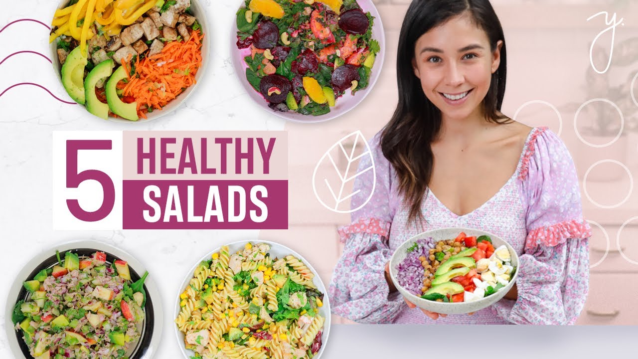 5 SALAD RECIPES I Healthy, Easy & Cheap  🥗