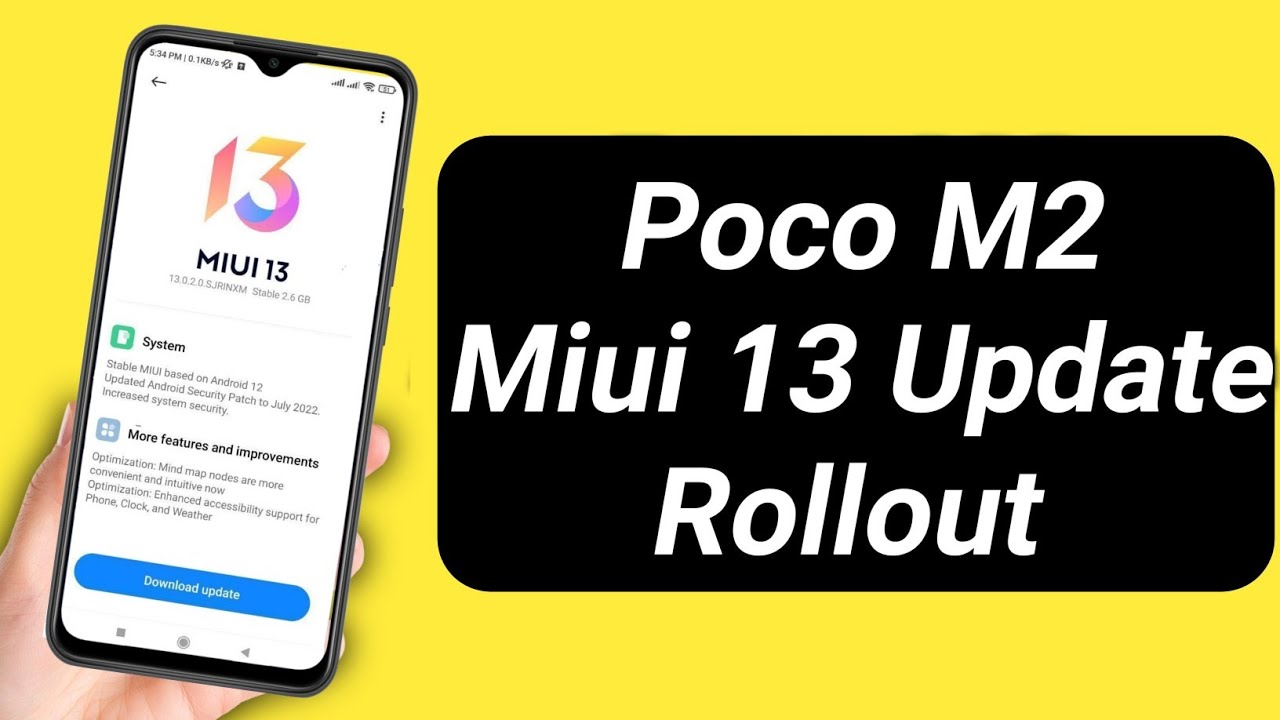 Poco M2 Miui 13 Update Public Rollout | Poco M2 Miui 13 Update Not Receive