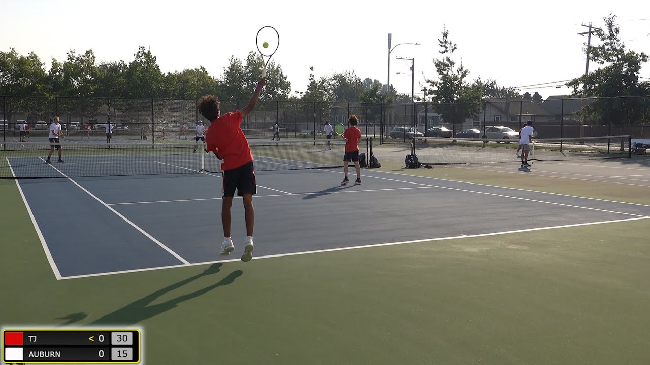 2022 TJ vs Auburn Tennis - Varsity #1 Doubles - Full match in 4K