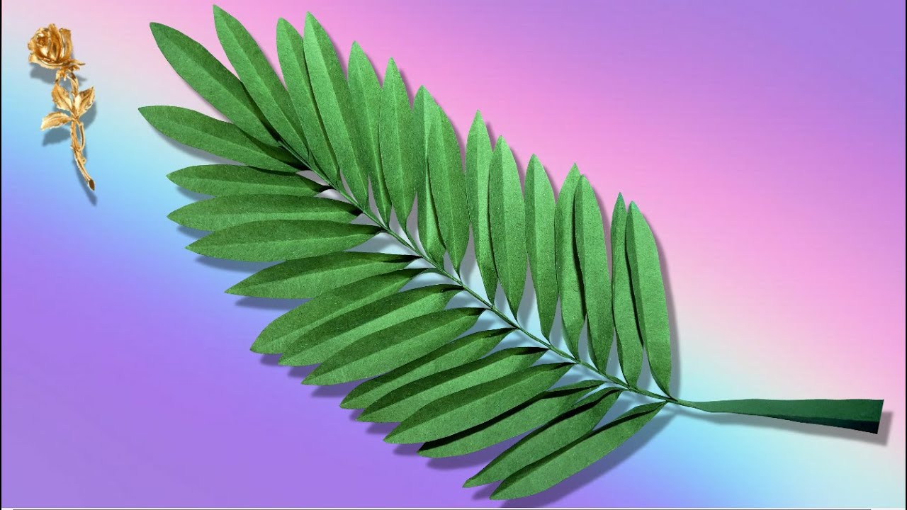 Feuille de palmier en papier facile