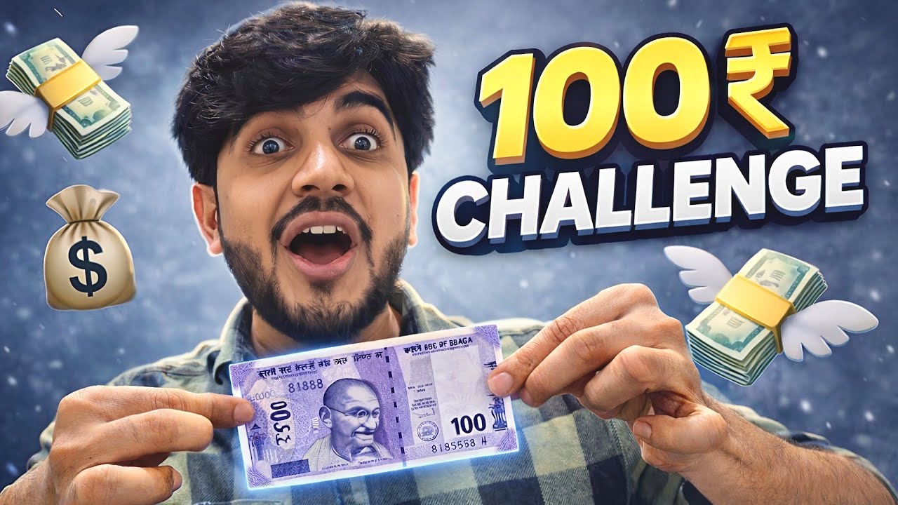 Sirf 100 Rs Mein Pura Din Challenge 🔥