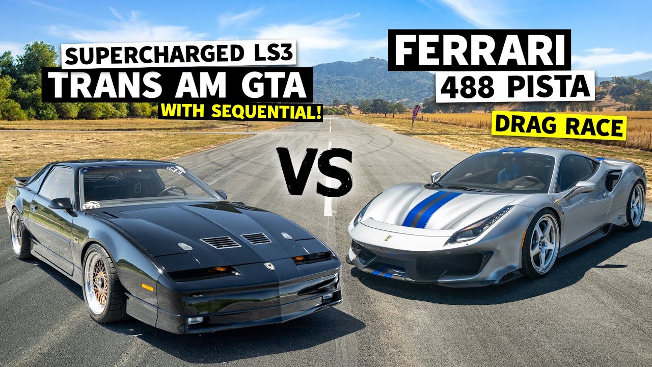 610hp Sequential Shifting Trans Am vs Ferrari 488 Pista... with a Le Mans Start!